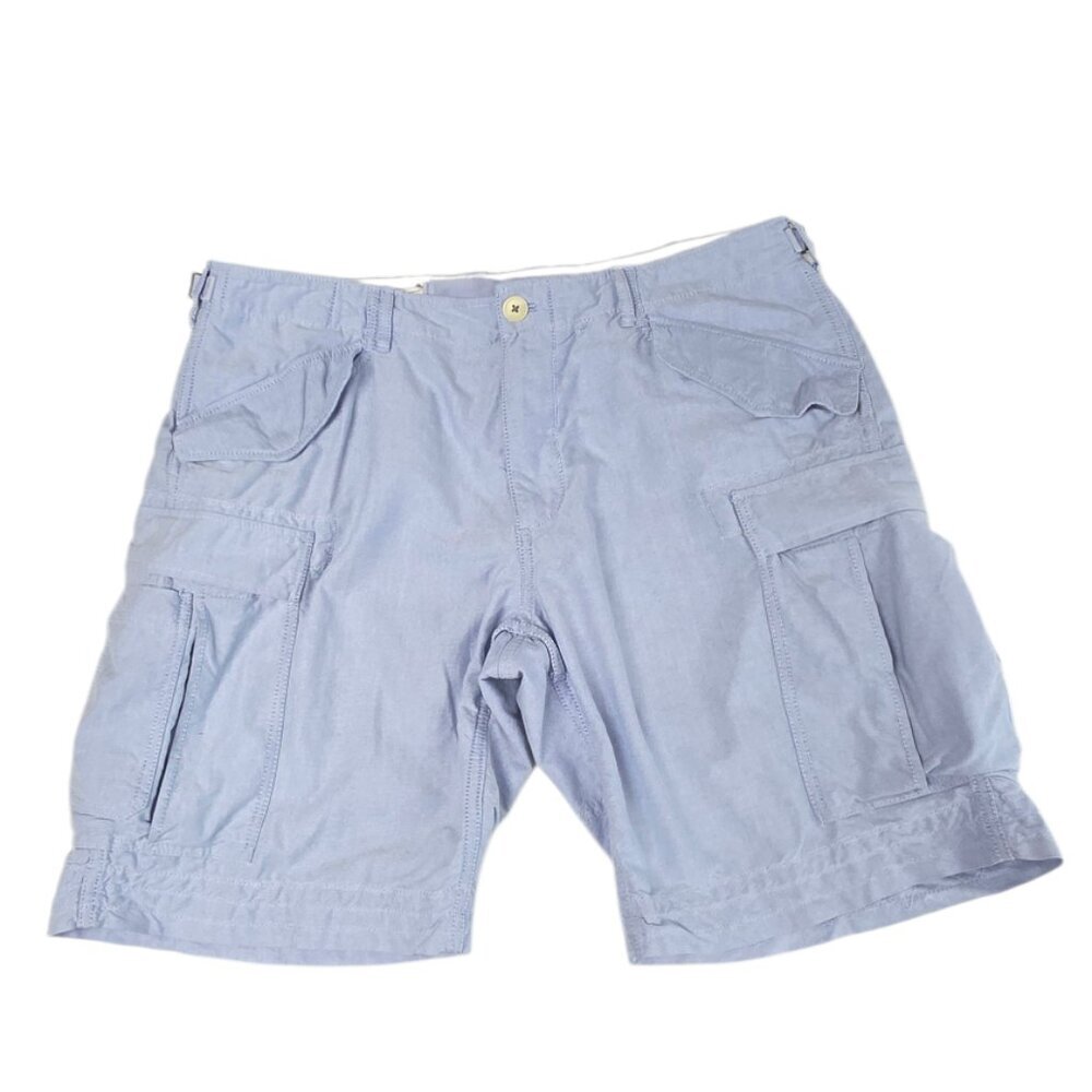 Polo Ralph Lauren Men's Cargo Shorts, Blue, Cotton, Adjustable, Utility, Size 38